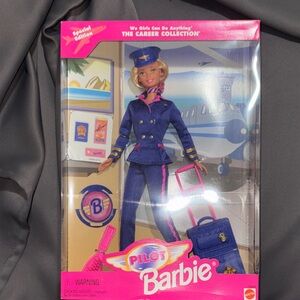 Barbie Career Collection Pilot Doll in Blue and Pink